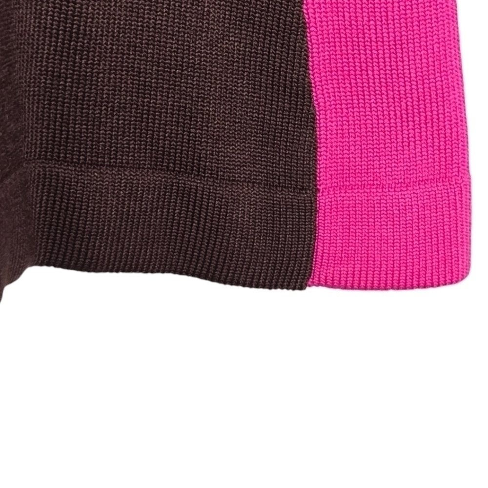 Nike Womens Colorblock V Neck Ribbed Long Sleeve Golf Top Small - Picture 4 of 8